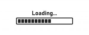 Load bar showing a fast loading website